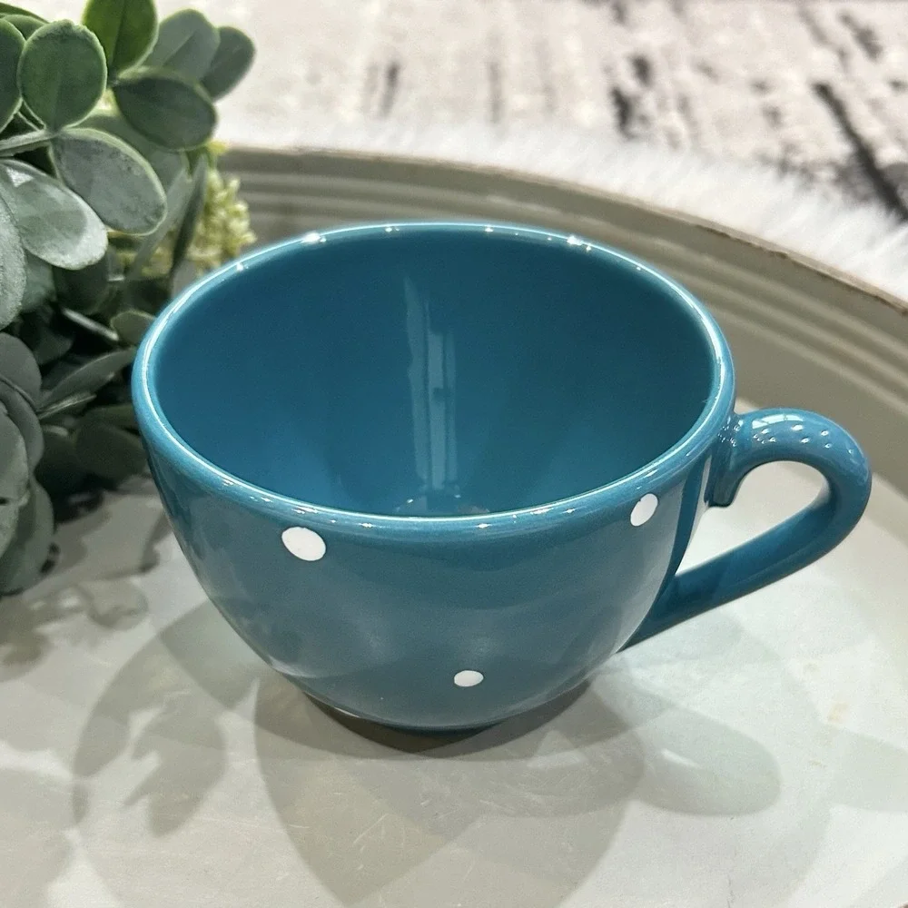 Bois D'Arc Tutti Fruitti by Essex Collection Cup & Saucer Set- Scallions Design